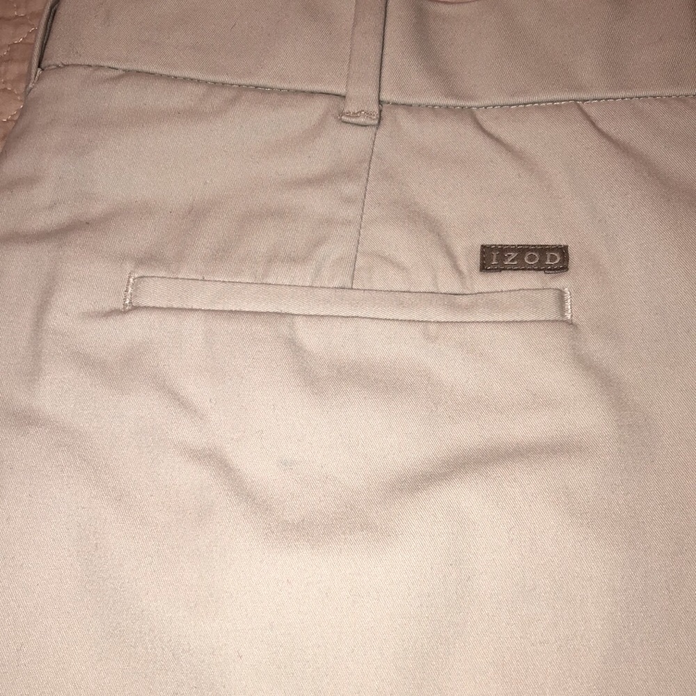 IZOD Men’s Khaki Slacks Size 34” x 30.5” (Hemmed)